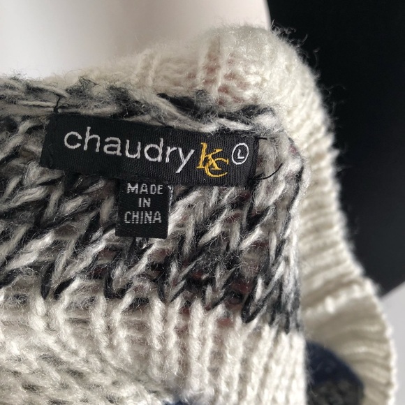 Chaudry KC multicolor soft striped oversized sweater L - Picture 4 of 7